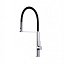 Grifo de cocina monomando Menorca cromo negro de Imex